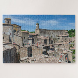 Schilderachtig uitzicht van Sorano, Toscane Jigzaa Legpuzzel