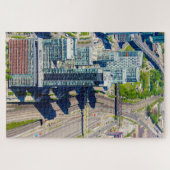 Schilderachtig uitzicht van Toronto uit de GN-tore Legpuzzel (Horizontaal)
