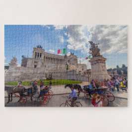 Schilderachtig uitzicht van Vittoriano, Rome, Ital Legpuzzel