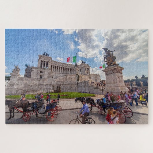 Schilderachtig uitzicht van Vittoriano, Rome, Ital Legpuzzel (Horizontaal)