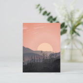 Schilderachtig uitzicht van zonsondergang in een v briefkaart (Staand voorkant)