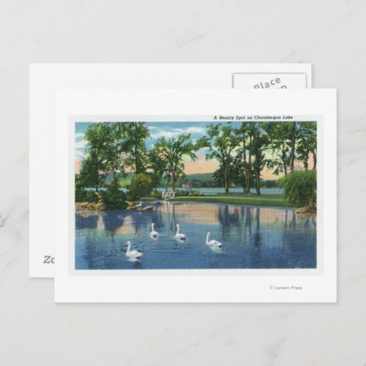 Schilderachtig Uitzicht van Zwans op het meer Briefkaart (Voorkant / Achterkant)