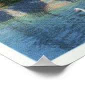 Schilderachtig Uitzicht van Zwans op het meer Poster (Hoek)