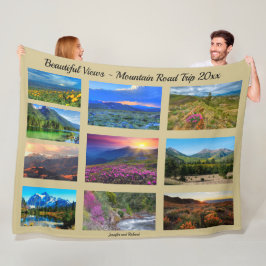 Schilderachtig Uitzicht vanaf uw weg kan uw fotoge Fleece Deken