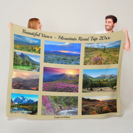 Schilderachtig Uitzicht vanaf uw weg kan uw fotoge Fleece Deken (In situ)