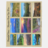 Schilderachtig Uitzicht vanaf uw weg kan uw fotoge Fleece Deken (Voorkant)