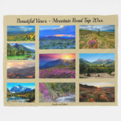 Schilderachtig Uitzicht vanaf uw weg kan uw fotoge Fleece Deken (Voorkant (Horizontaal))