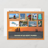 Schilderachtig Uitzichten Key West, Florida Briefkaart (Voorkant / Achterkant)
