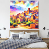 Schilderachtig_Uitzichten_of_Morocco_Ait_Benhaddou Canvas Afdruk (Insitu (Slaapkamer))