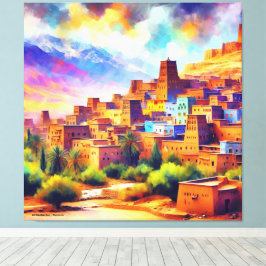 Schilderachtig_Uitzichten_of_Morocco_Ait_Benhaddou Canvas Afdruk