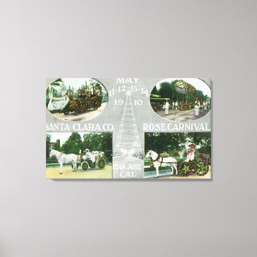 Schilderachtig Uitzichten van het Roos van Santa C Canvas Afdruk (Voorkant)