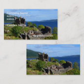 Schilderachtig Urquhart Castle Ruins Visitekaartje (Voorkant / Achterkant)