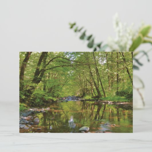 Schilderachtig van de Wilson River Bedankkaart (Staand voorkant)