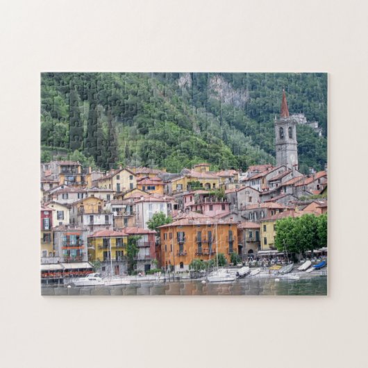Schilderachtig Varenna, Italië op het Como-meer Legpuzzel (Horizontaal)
