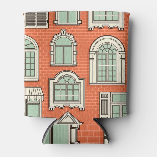 Schilderachtig vensterpatroon Blikjeskoeler (Voorkant)