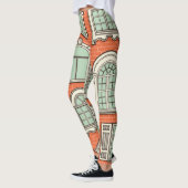 Schilderachtig vensterpatroon Leggings (Links)
