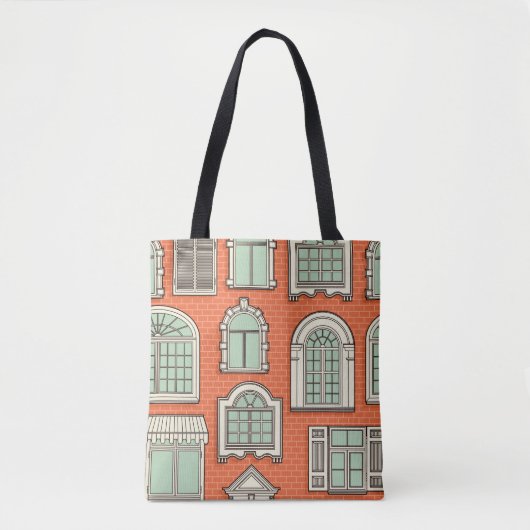 Schilderachtig vensterpatroon Tote Bag (Voorkant)