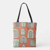 Schilderachtig vensterpatroon Tote Bag (Achterkant)