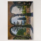 Schilderachtig veranda in Villa op het Como-meer i Legpuzzel (Verticaal)