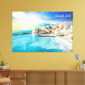Schilderachtig verf in de Middellandse Zee van Ita Canvas Afdruk (Insitu (Woonkamer))