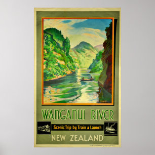 Schilderachtig vervoer Wanganui, Nieuw-Zeeland Poster