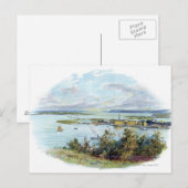 Schilderachtig vignet van Queenstown en Cobh, Ierl Briefkaart (Voorkant / Achterkant)