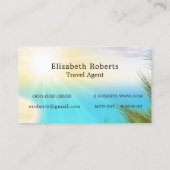 Schilderachtig Visitekaartje van de reisagent van  (Achterkant)