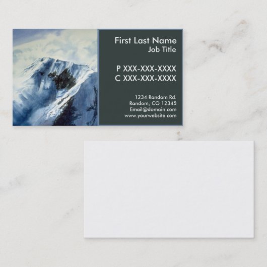  schilderachtig visitekaartjes (Voorkant / Achterkant)