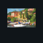 Schilderachtig, Vreedzaam Varenna Comomeer, Italië Canvas Afdruk<br><div class="desc">Deze artistieke fotografie legt een gevoel van Varenna vast — een romantisch, kleurrijk, pittoresk dorp, gelegen aan de oostelijke oever van het Comomeer, Italië. Dit canvas legt een deel van zijn charme vast en kan je geesten op een moment optillen. Je kunt de reis van een geest maken wanneer je...</div>