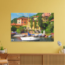 Schilderachtig, Vreedzaam Varenna Comomeer, Italië