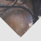 Schilderachtig Vrouw Decouperen Tissuepapier (Detail)