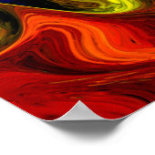 Schilderachtig Vuur Abstract Poster (Hoek)