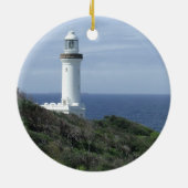 Schilderachtig vuurtoren keramisch ornament (Achterkant)