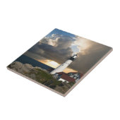 Schilderachtig vuurtoren tegeltje (Zijkant)