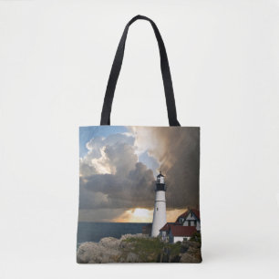 Schilderachtig vuurtoren tote bag