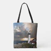 Schilderachtig vuurtoren tote bag (Achterkant)