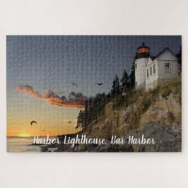 Schilderachtig vuurtoren van de haven van Bar Legpuzzel