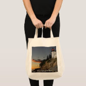 Schilderachtig vuurtoren van de haven van Bar Tote Bag (Voorkant (product))