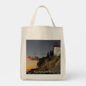 Schilderachtig vuurtoren van de haven van Bar Tote Bag (Achterkant)