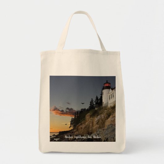 Schilderachtig vuurtoren van de haven van Bar Tote Bag (Voorkant)