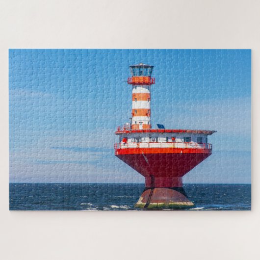 Schilderachtig vuurtoren van Tadoussac, Quebec, Ca Legpuzzel (Horizontaal)