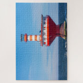 Schilderachtig vuurtoren van Tadoussac, Quebec, Ca Legpuzzel (Verticaal)