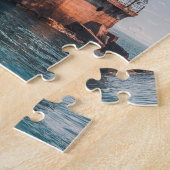 Schilderachtig vuurtoren vuurtoren vuurtoren vuurt legpuzzel (Zijkant)
