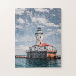 Schilderachtig vuurtoren vuurtoren vuurtoren vuurt legpuzzel