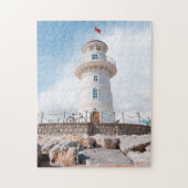 Schilderachtig vuurtoren vuurtoren vuurtoren vuurt legpuzzel (Verticaal)