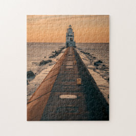 Schilderachtig vuurtoren vuurtoren vuurtoren vuurt legpuzzel