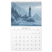 Schilderachtig vuurtorens kalender (Jan 2027)