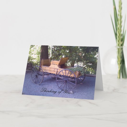 Schilderachtig Wagon Cart Kaart (Voorkant)