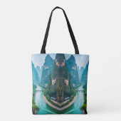 Schilderachtig wandeling - Emerald River & Mountai Tote Bag (Achterkant)