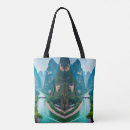 Schilderachtig wandeling - Emerald River & Mountai Tote Bag